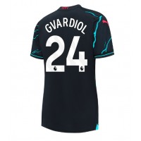Dámy Fotbalový dres Manchester City Josko Gvardiol #24 2023-24 Třetí Krátký Rukáv